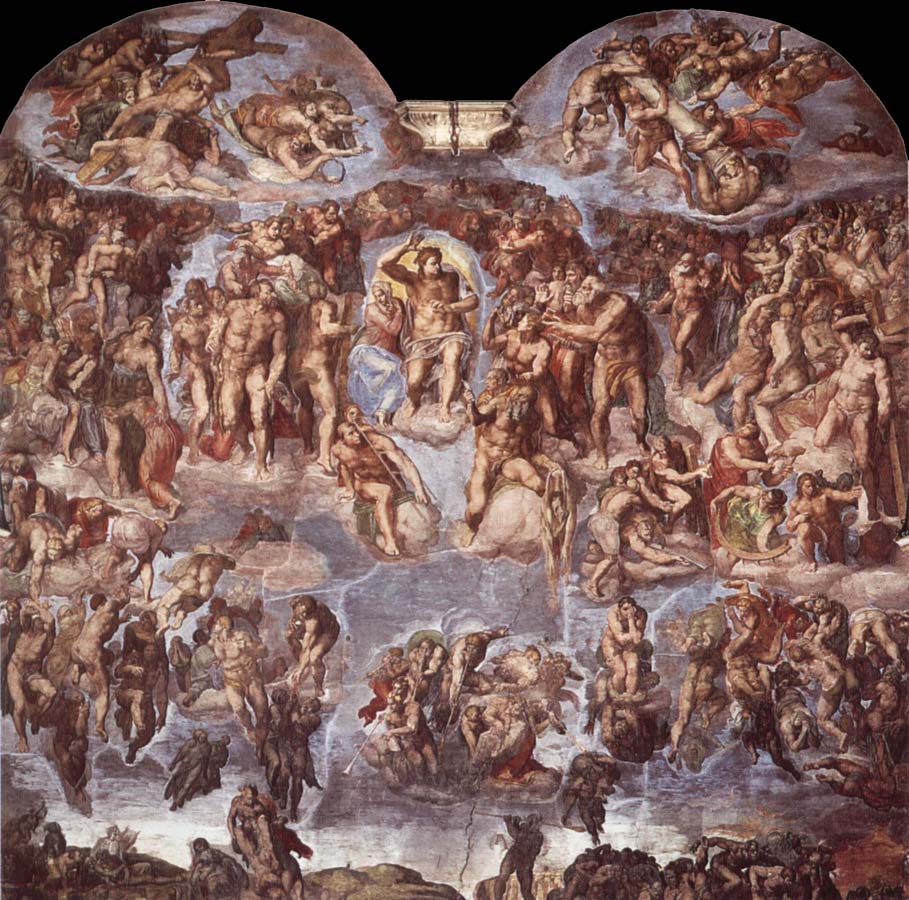 Extreme judgement  Sistine Chapel vastvagg